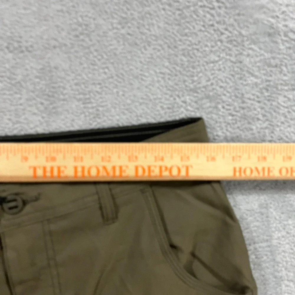 Prana Men's Stretch Zion Pant II Slate Green Hiking Outdoor 31x32 Roll Up Belted